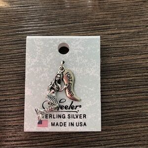 Sterling Sliver Fort Fisher mermaid charm